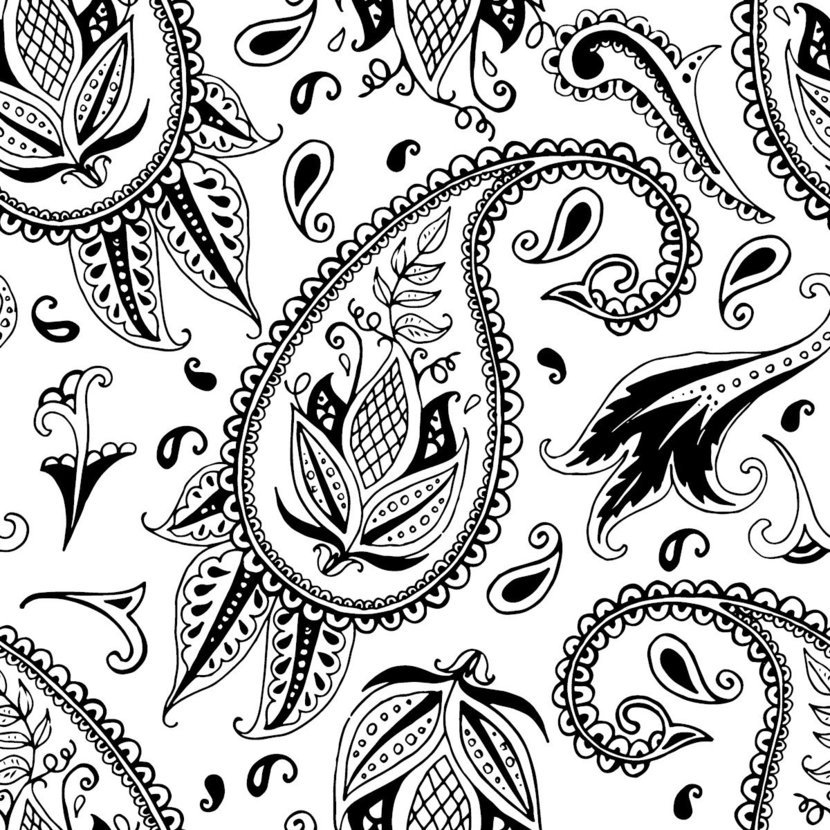 Black And White Paisley Wallpapers