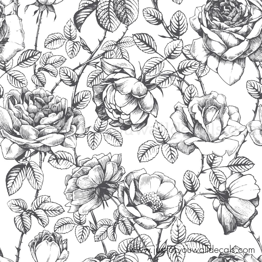 Black And White Rose Drawing Wallpapers