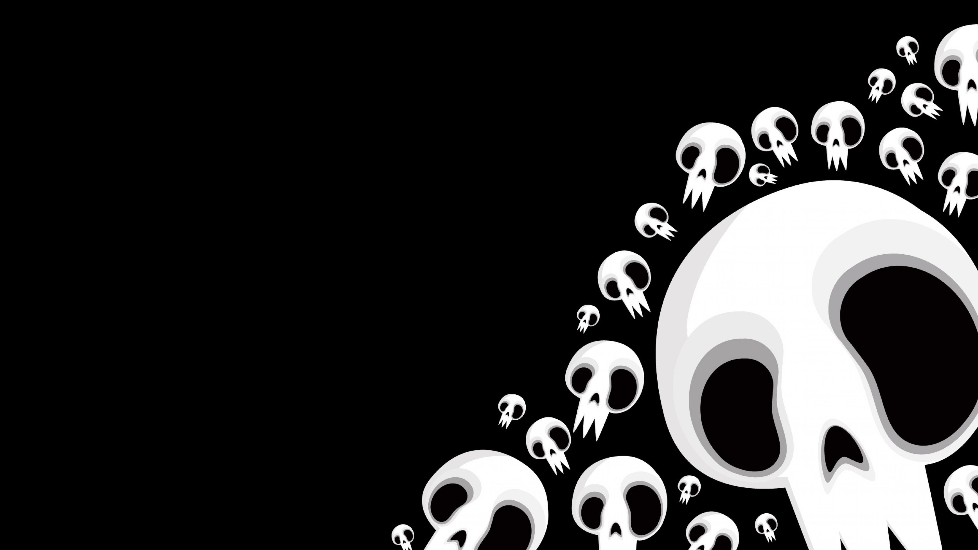 Black And White Skull Wallpapers