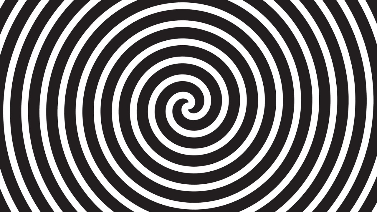 Black And White Spiral Background