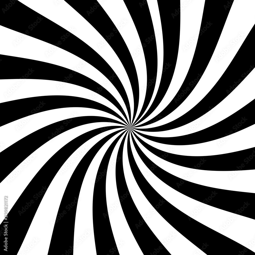 Black And White Spiral Background