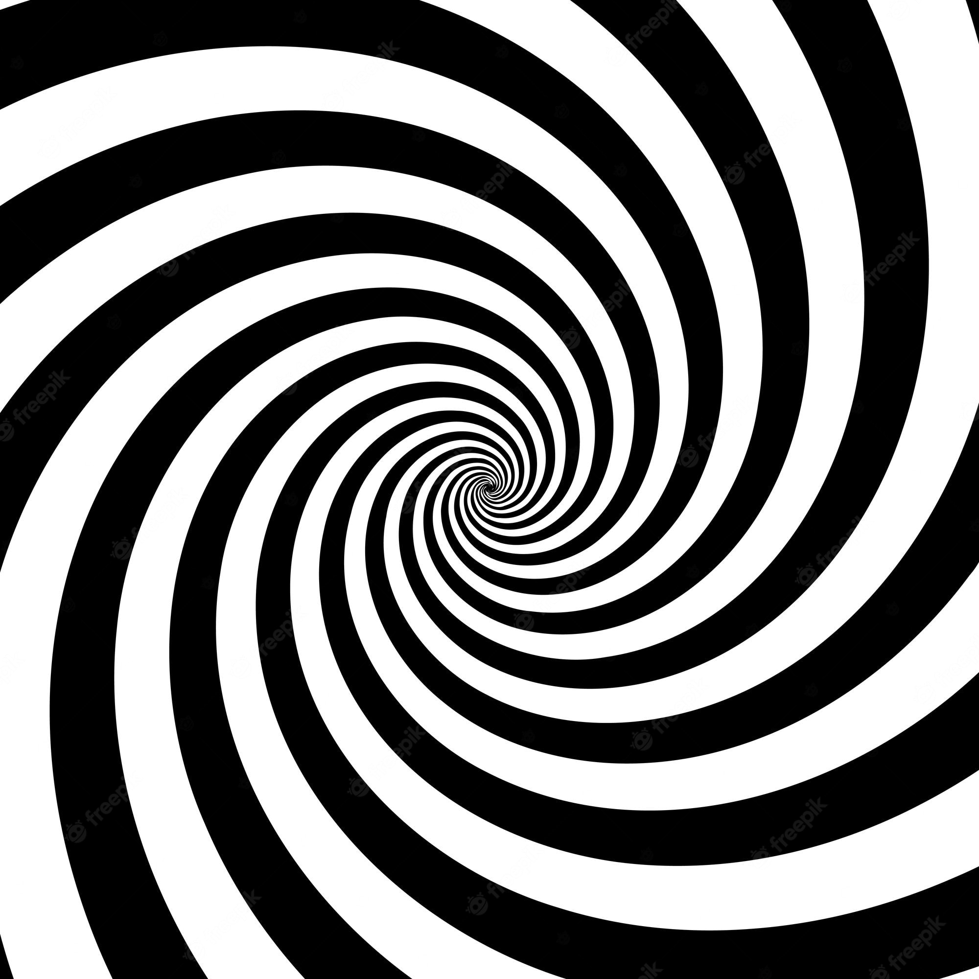 Black And White Spiral Background