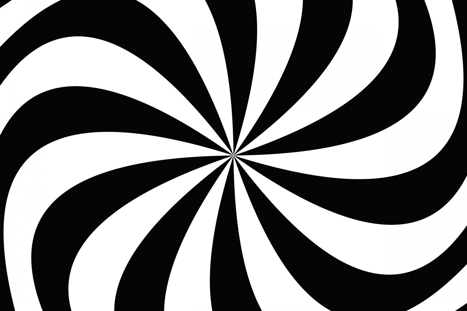 Black And White Spiral Background