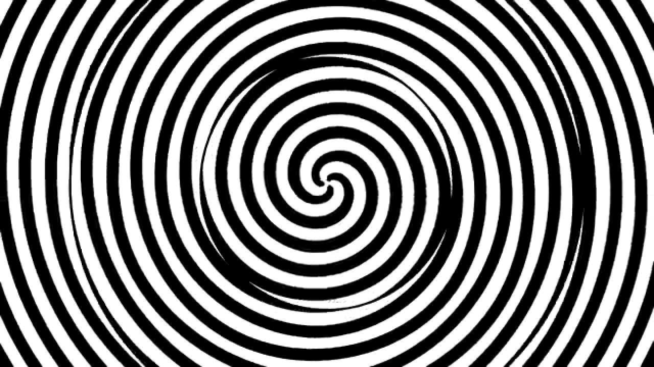 Black And White Spiral Background