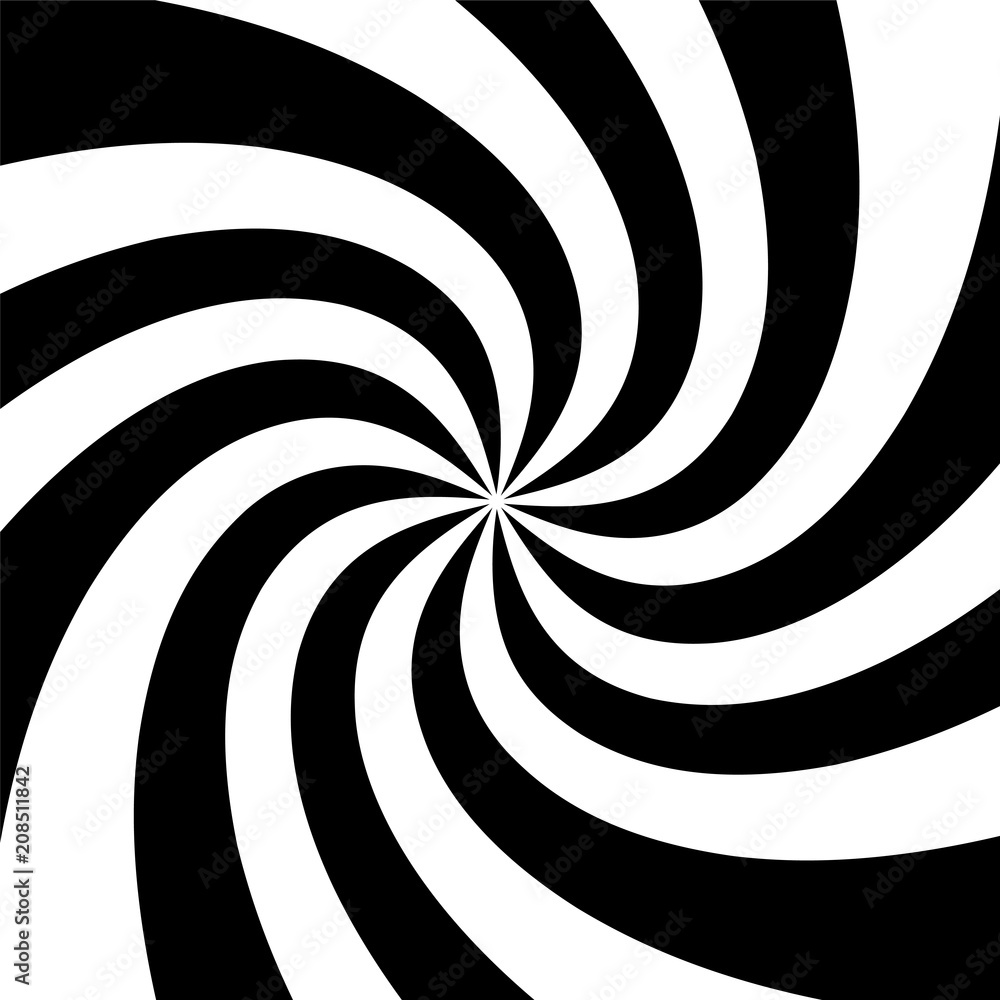 Black And White Spiral Background