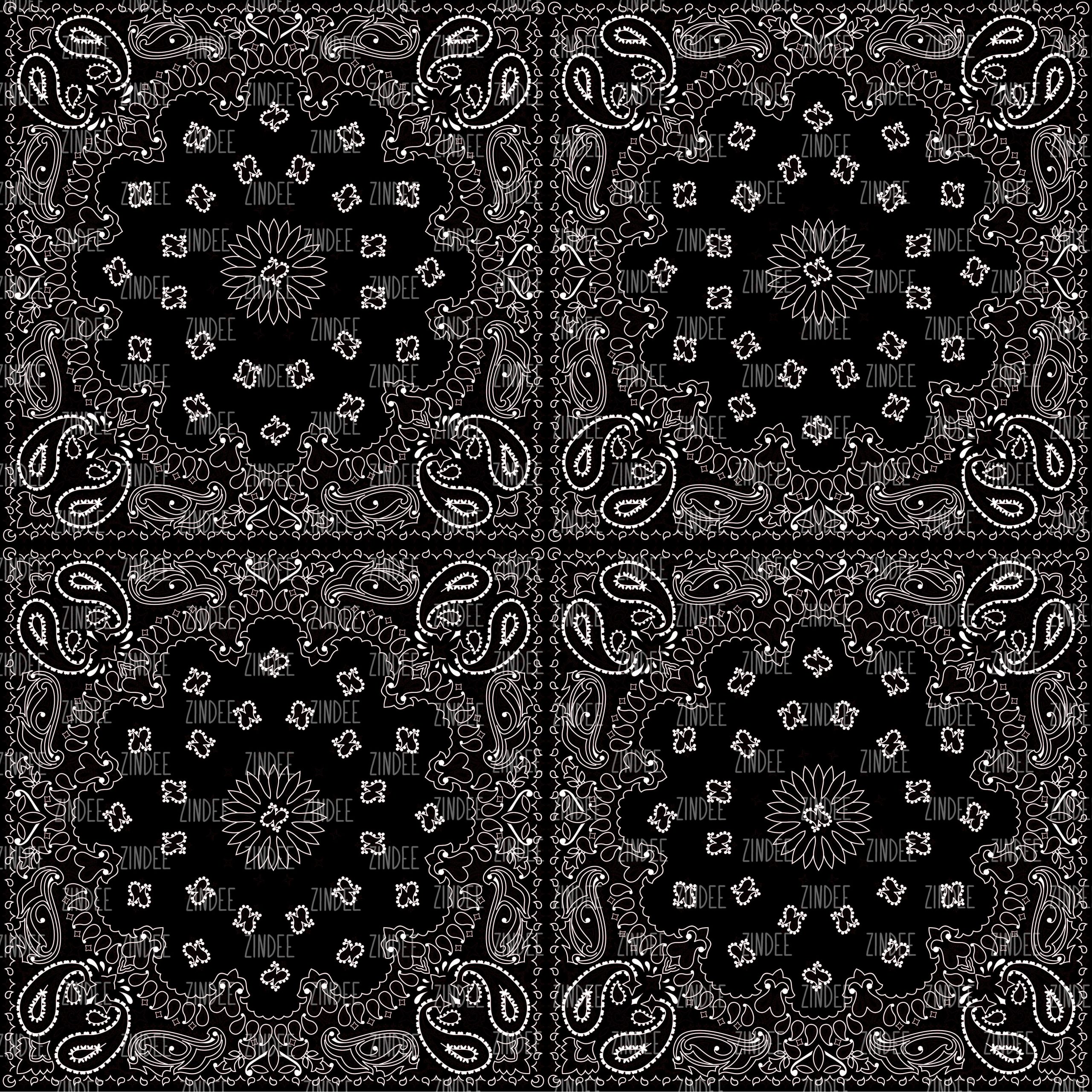 Black Bandana Background