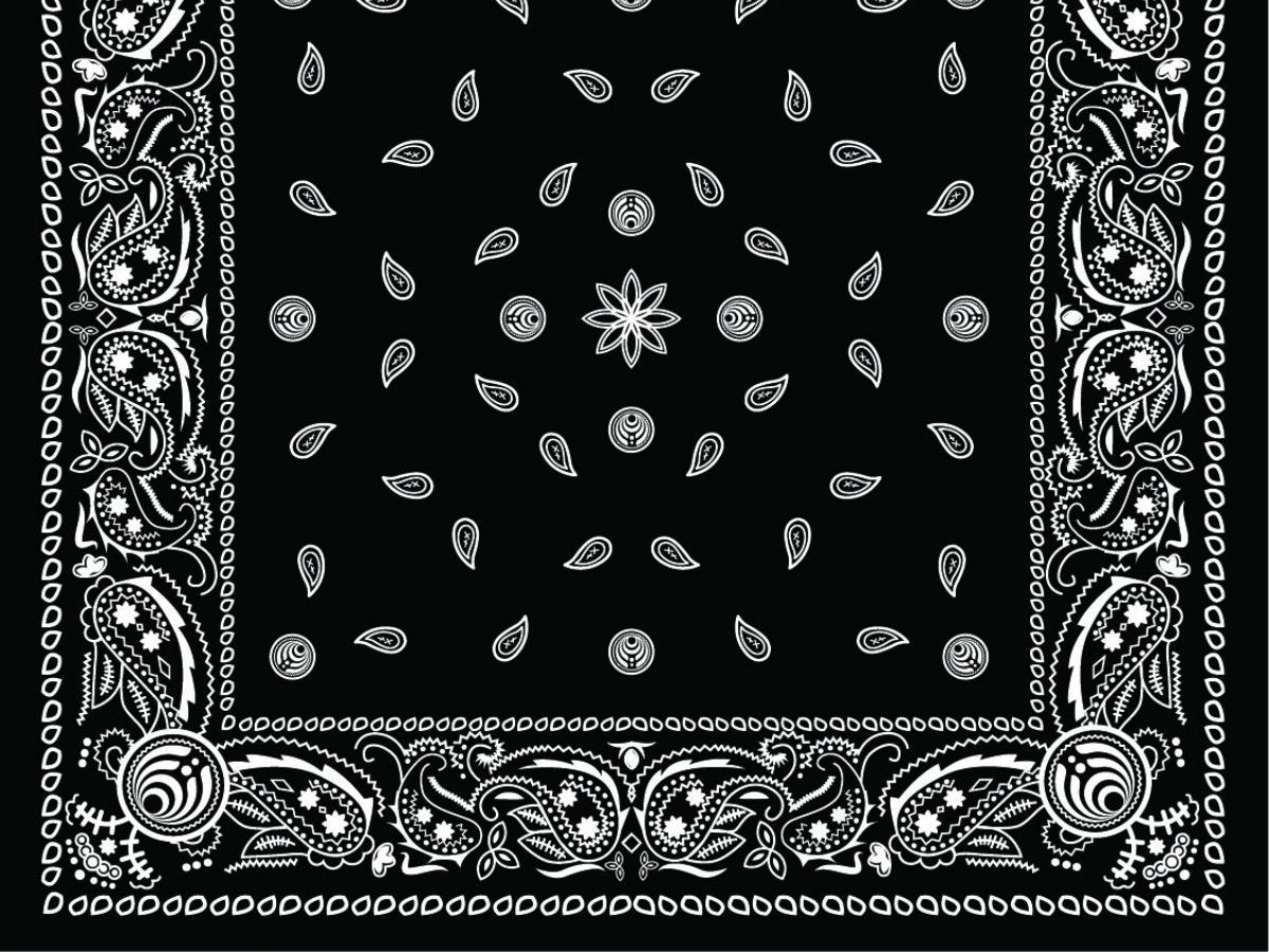 Black Bandana Background