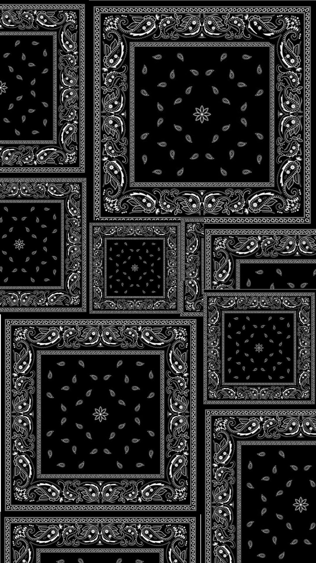 Black Bandana Background