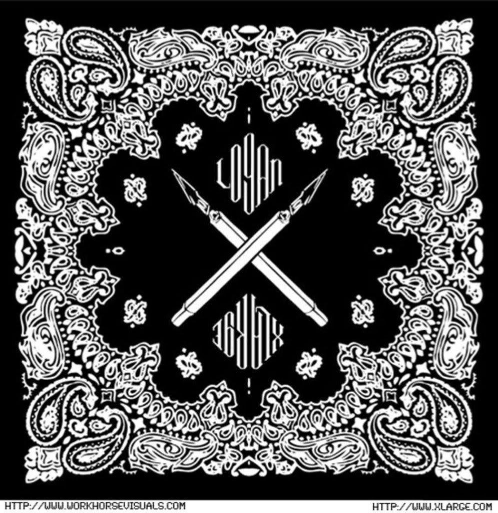 Black Bandana Background