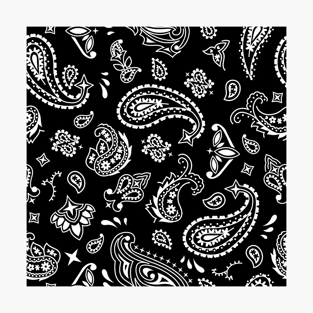 Black Bandana Background