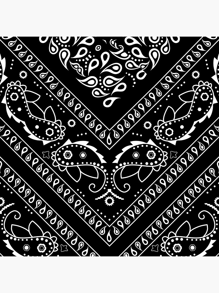 Black Bandana Background