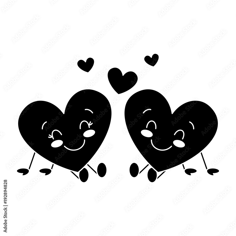 Black Cartoon Love Couple Wallpapers