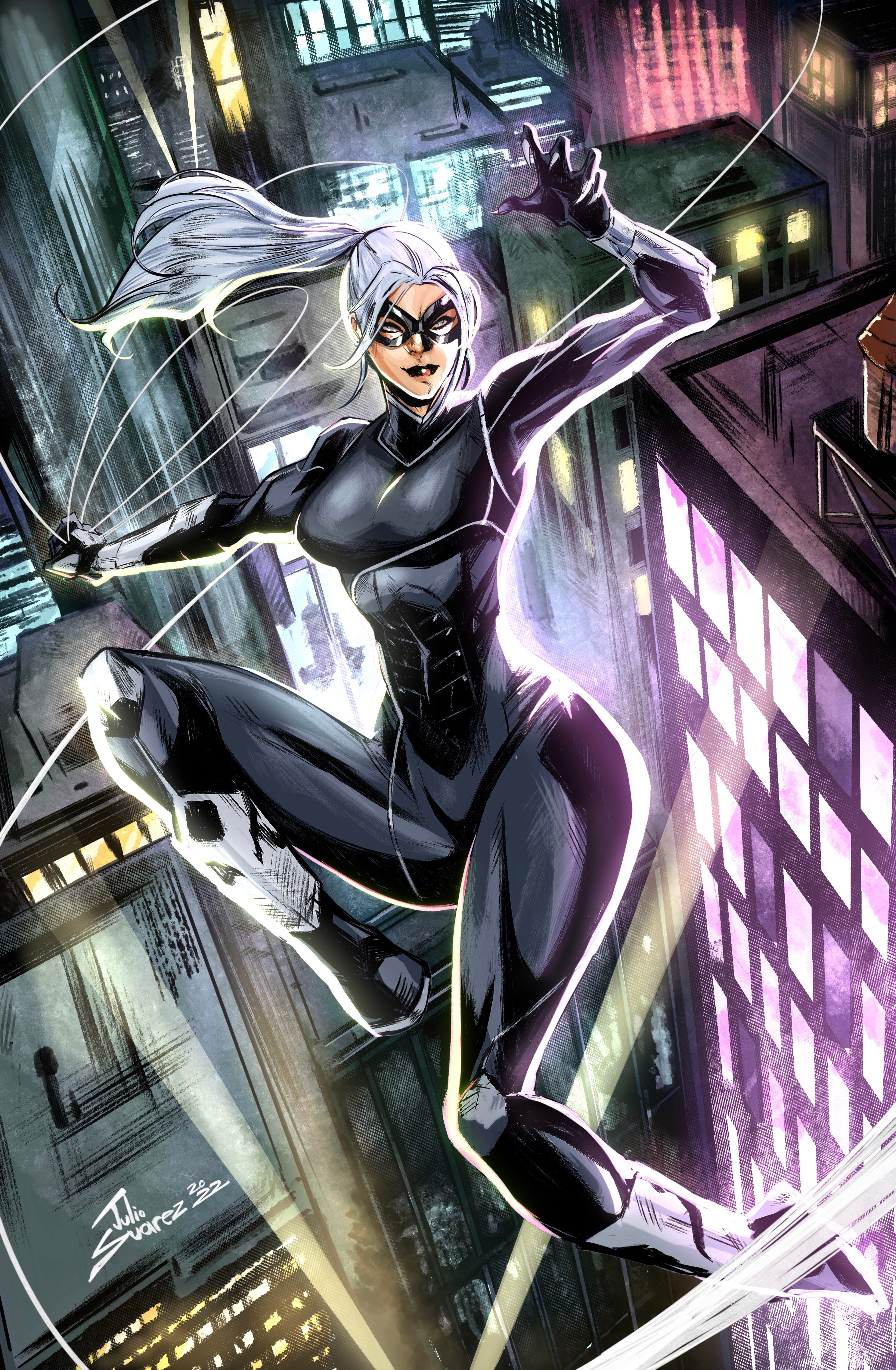 Black Cat Marvel Comic Art Wallpapers