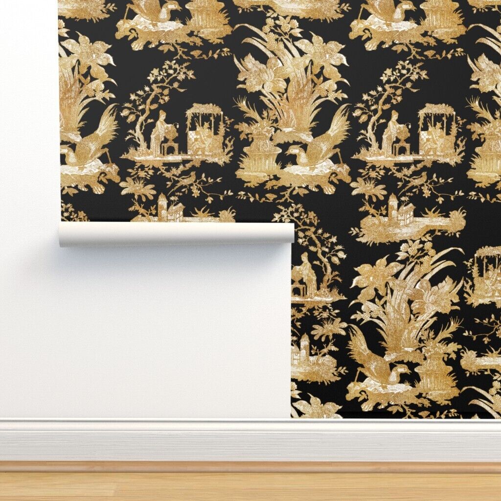 Black Chinoiserie Wallpapers