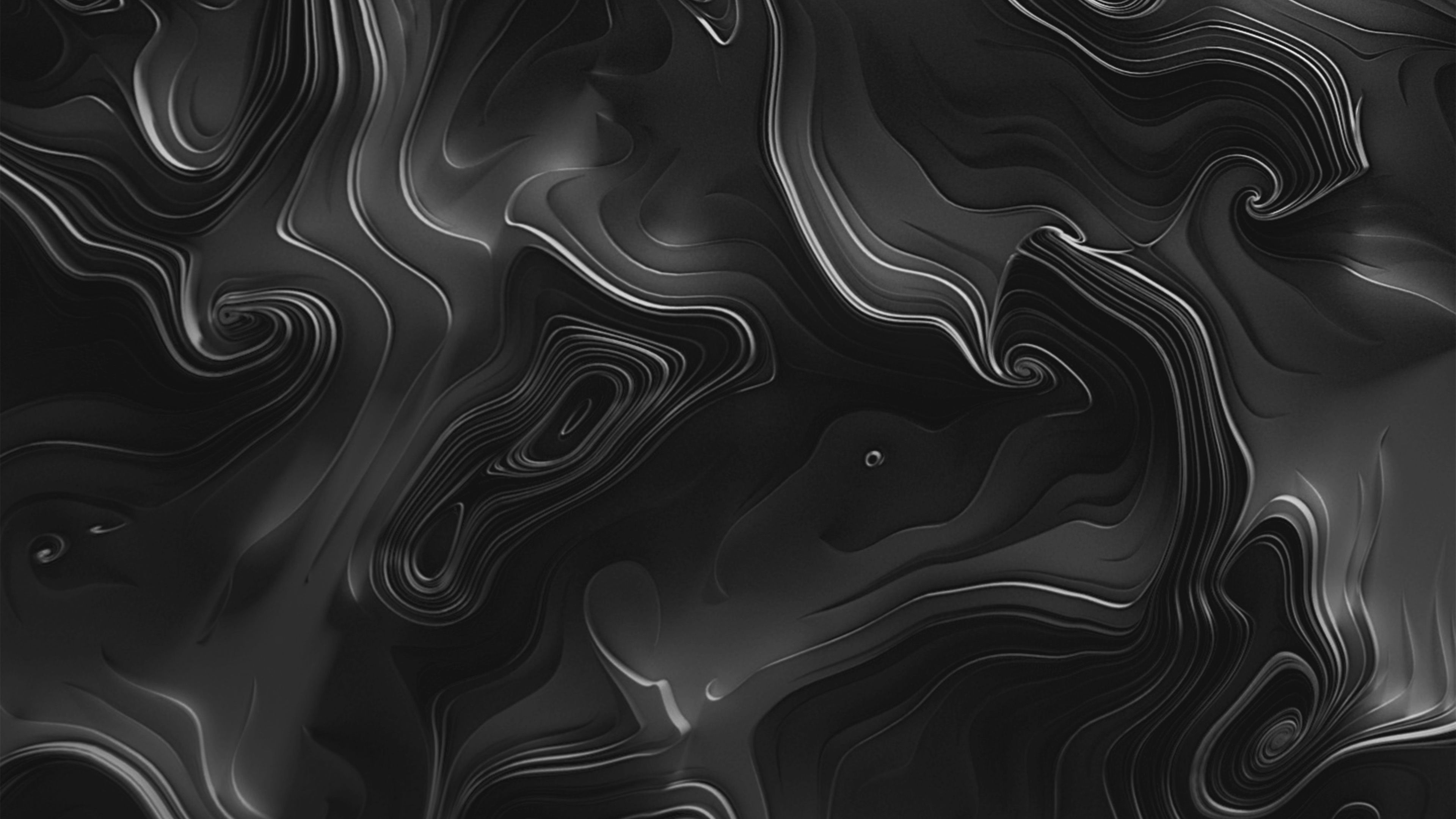 Black Color Liquid 4K Wallpapers
