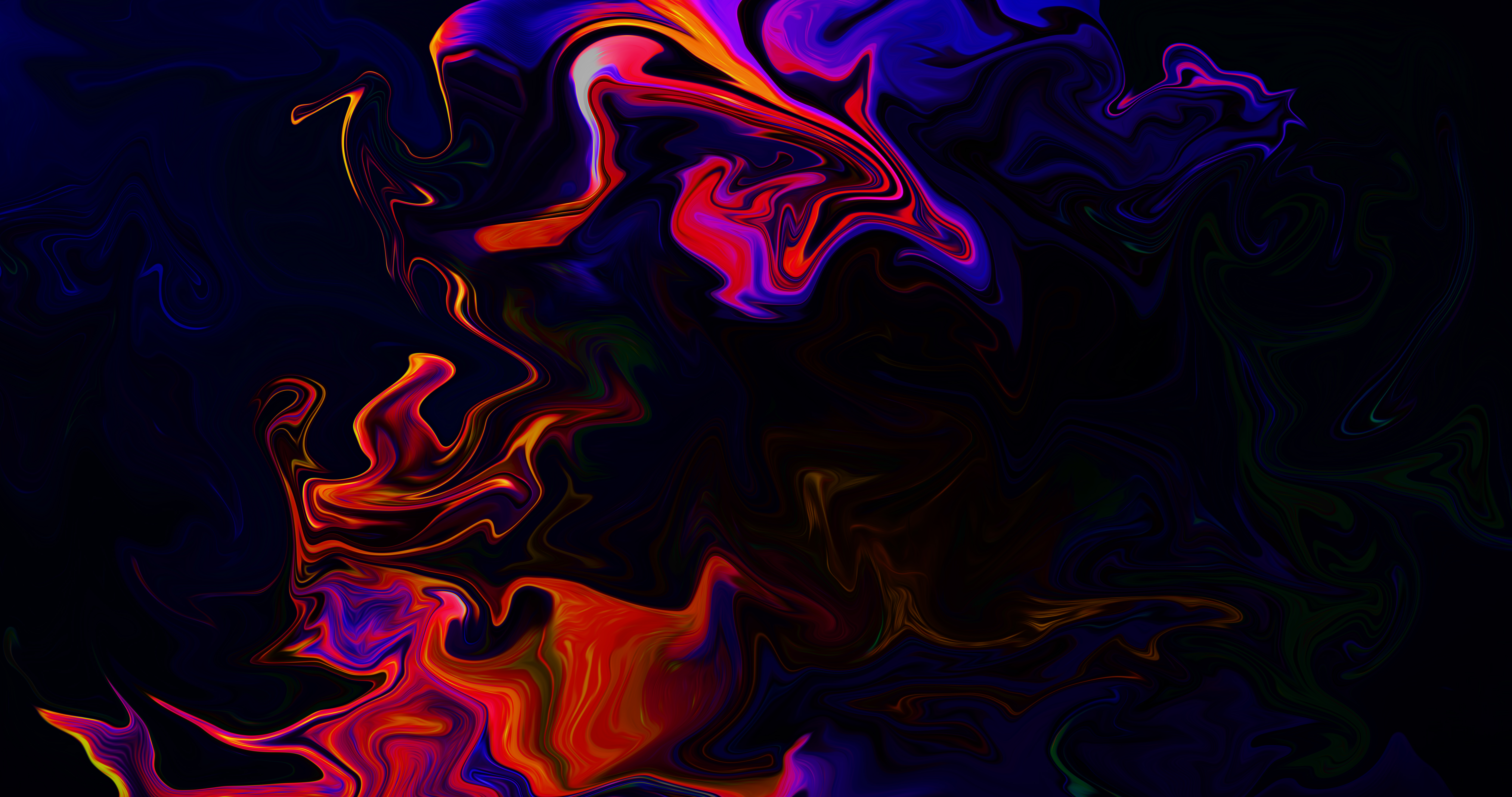 Black Color Liquid 4K Wallpapers