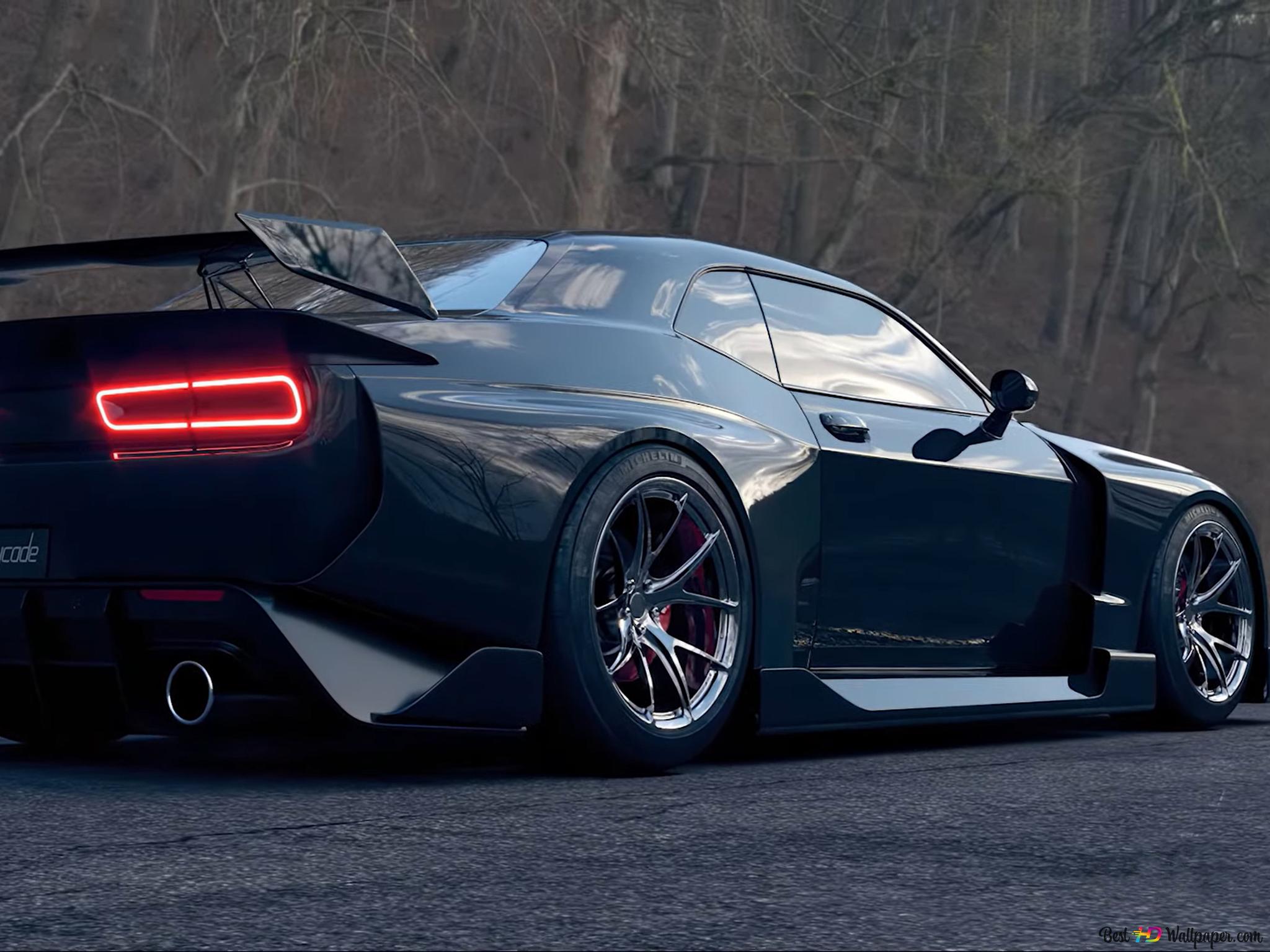 Black Dodge Challenger Wallpapers