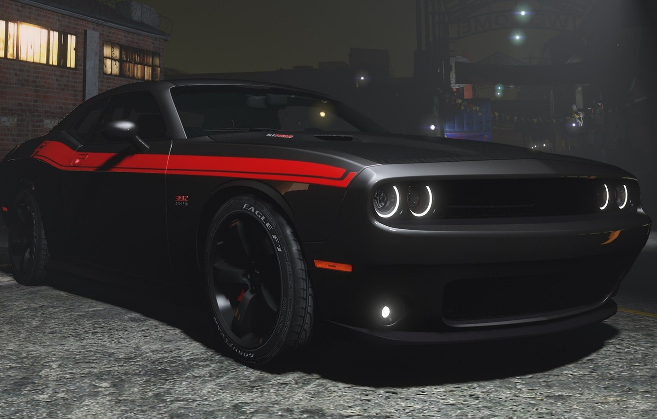 Black Dodge Challenger Wallpapers