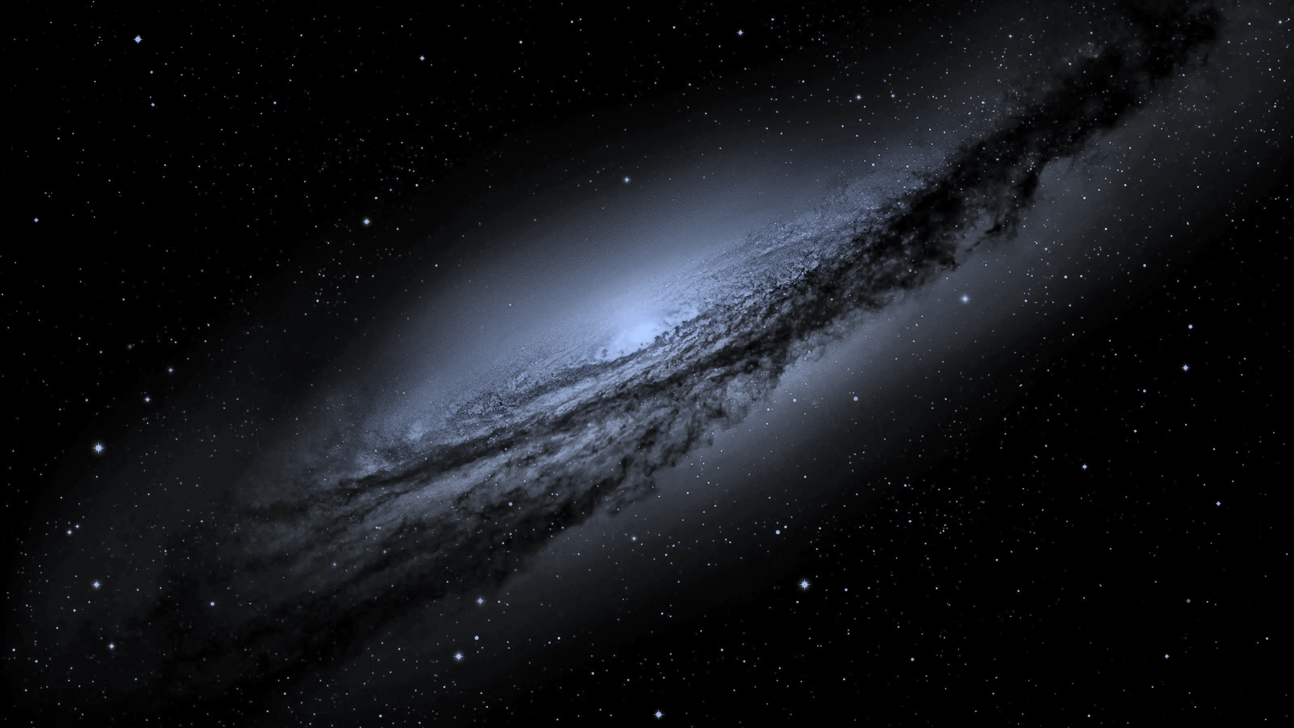 Black Galaxy Background