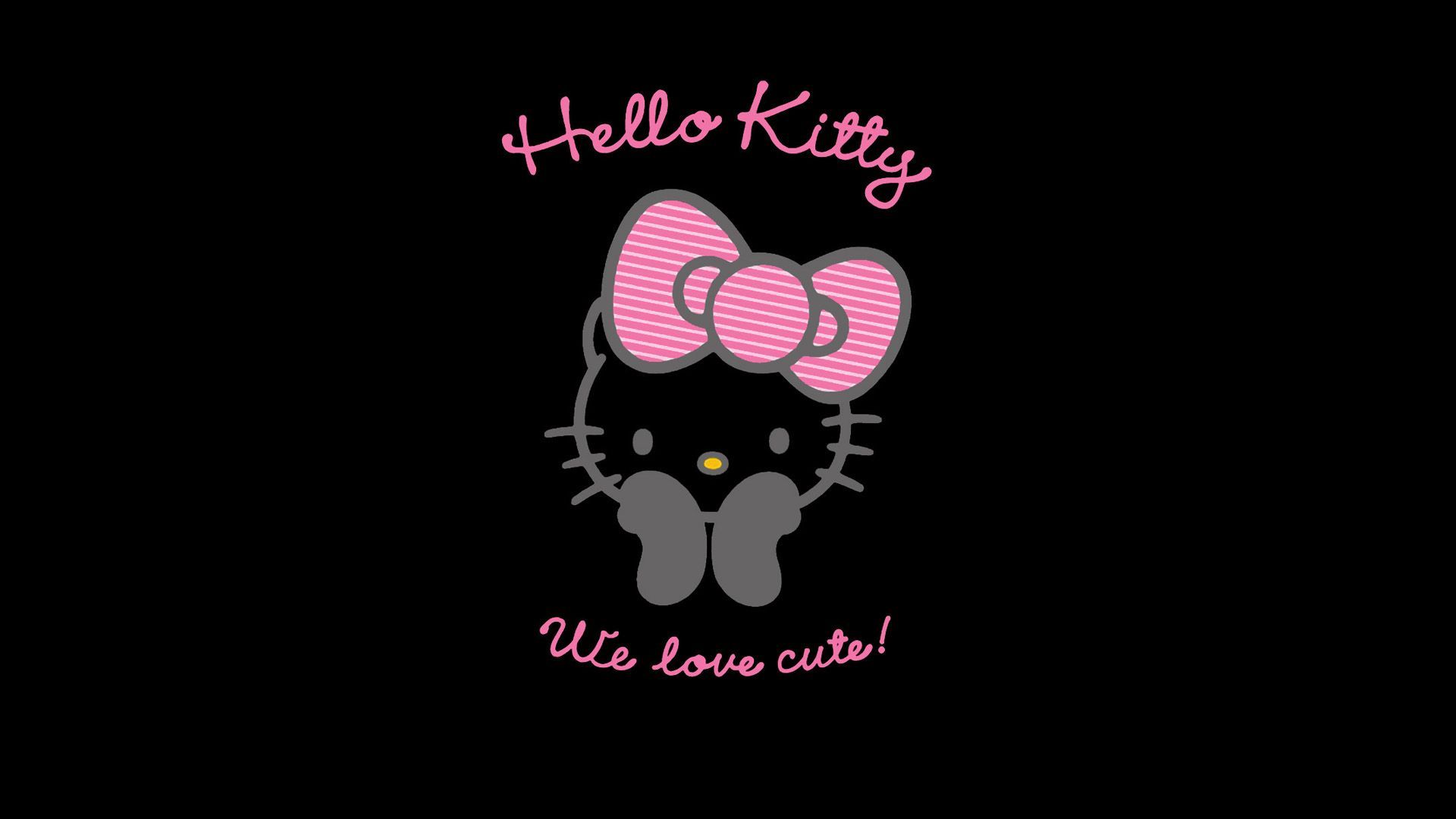 Black Hello Kitty Wallpapers