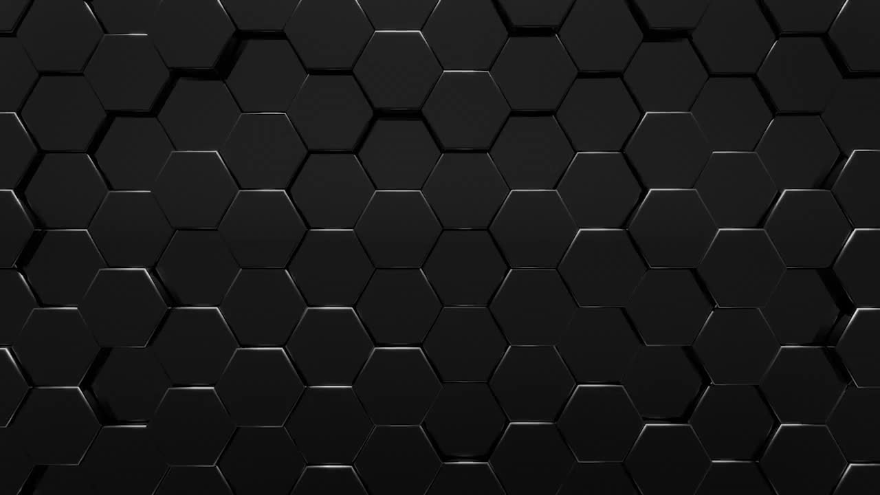 Black Hexagon Background