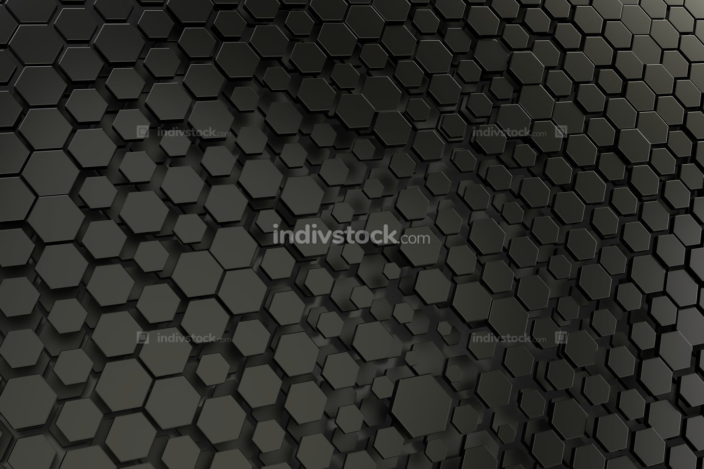 Black Hexagon Background