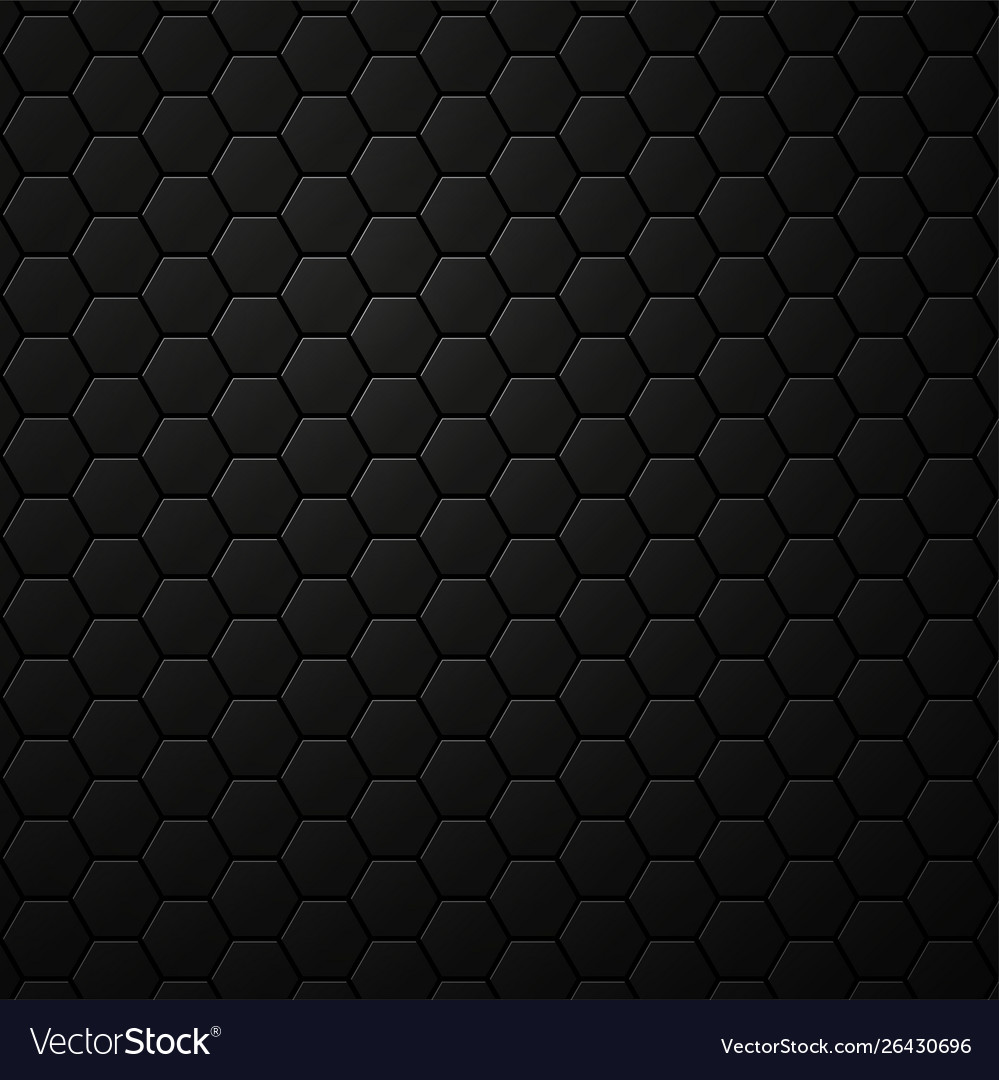 Black Hexagon Background