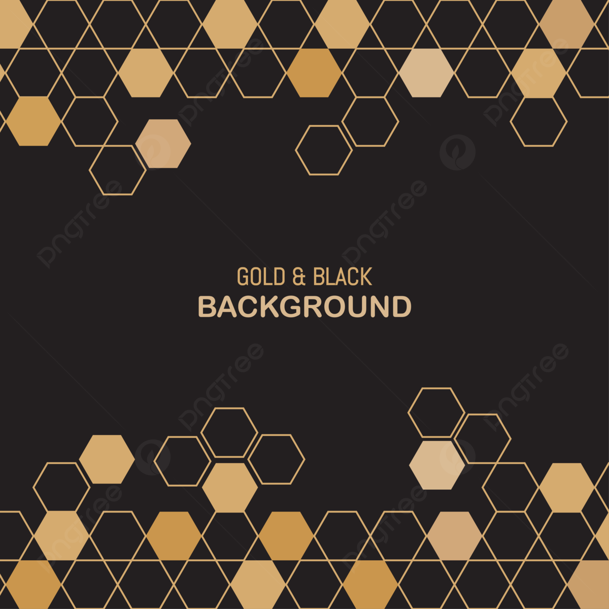 Black Hexagon Background