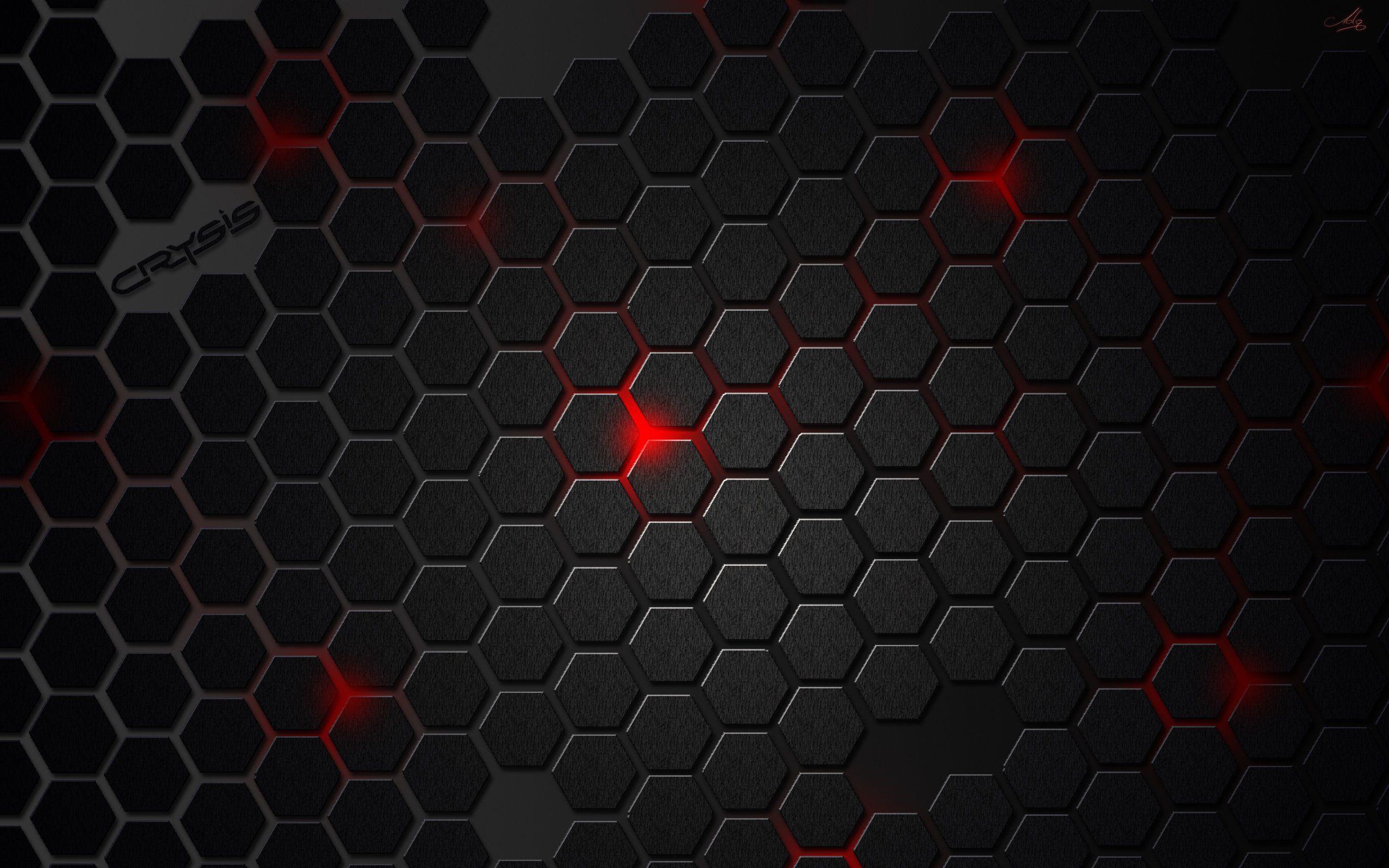 Black Hexagon Background