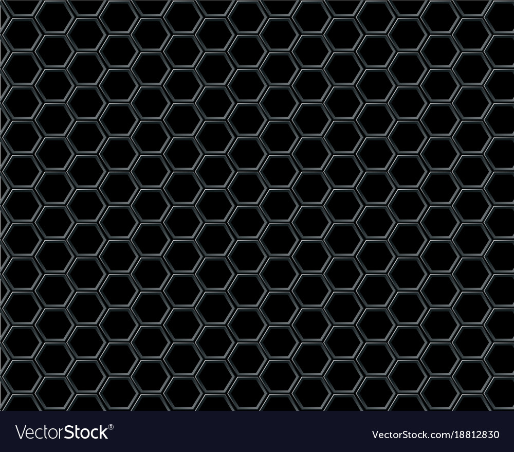 Black Hexagon Background