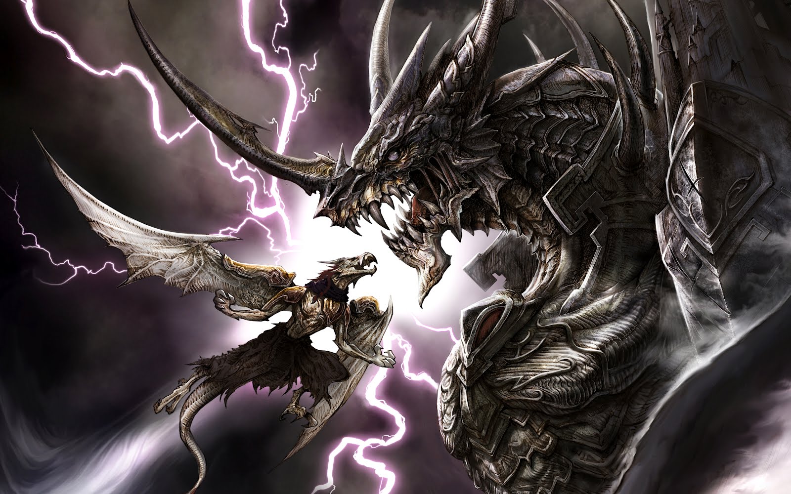 Black Lightning Dragon Wallpapers