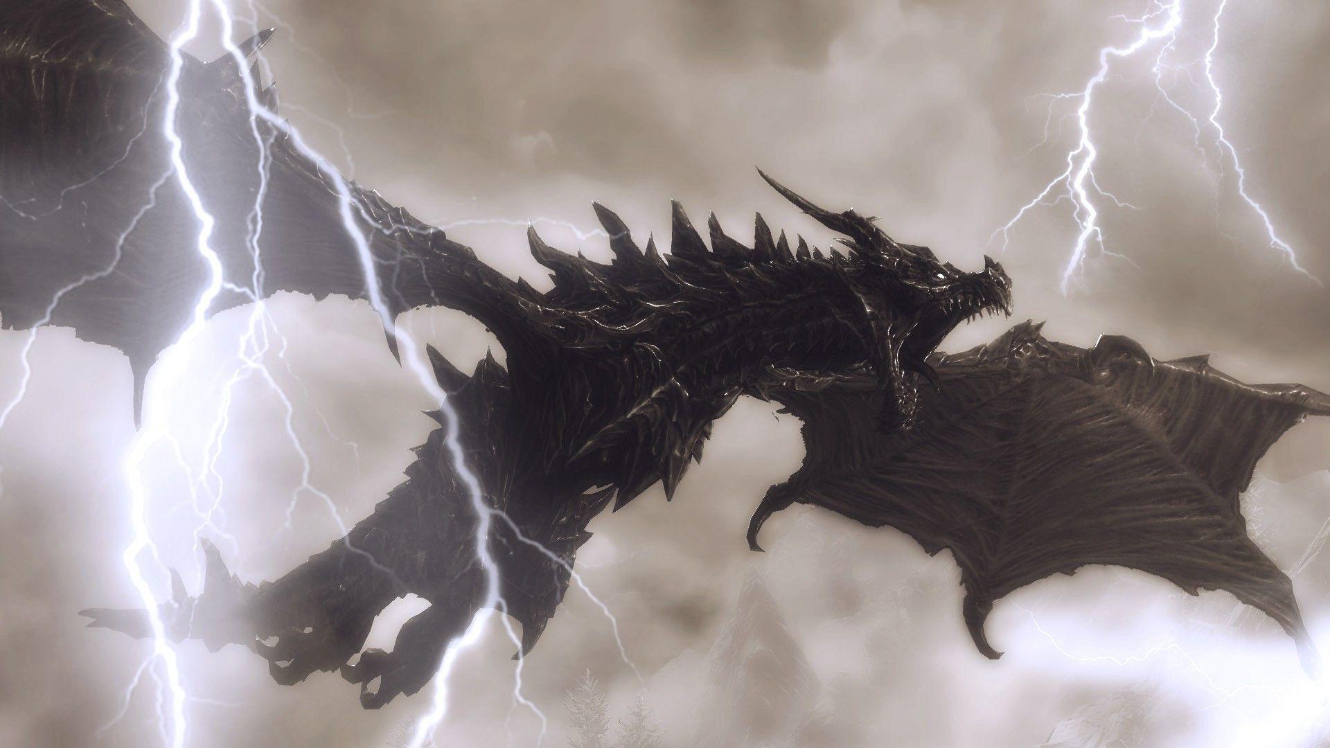 Black Lightning Dragon Wallpapers