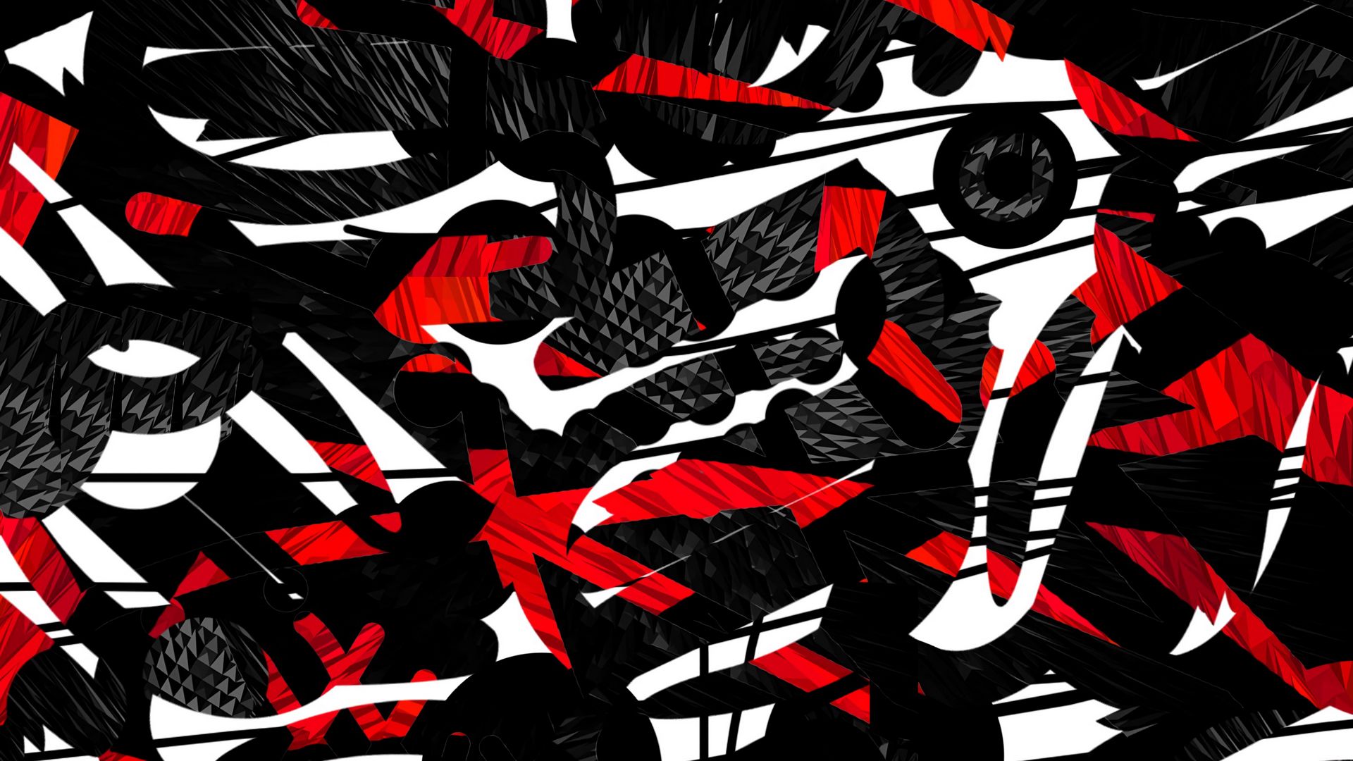 Black Lines And Shapes Art Wallpapers