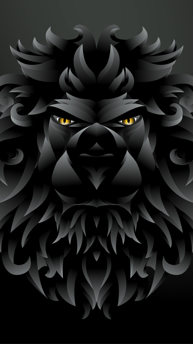 Black Lion Portrait Wallpapers