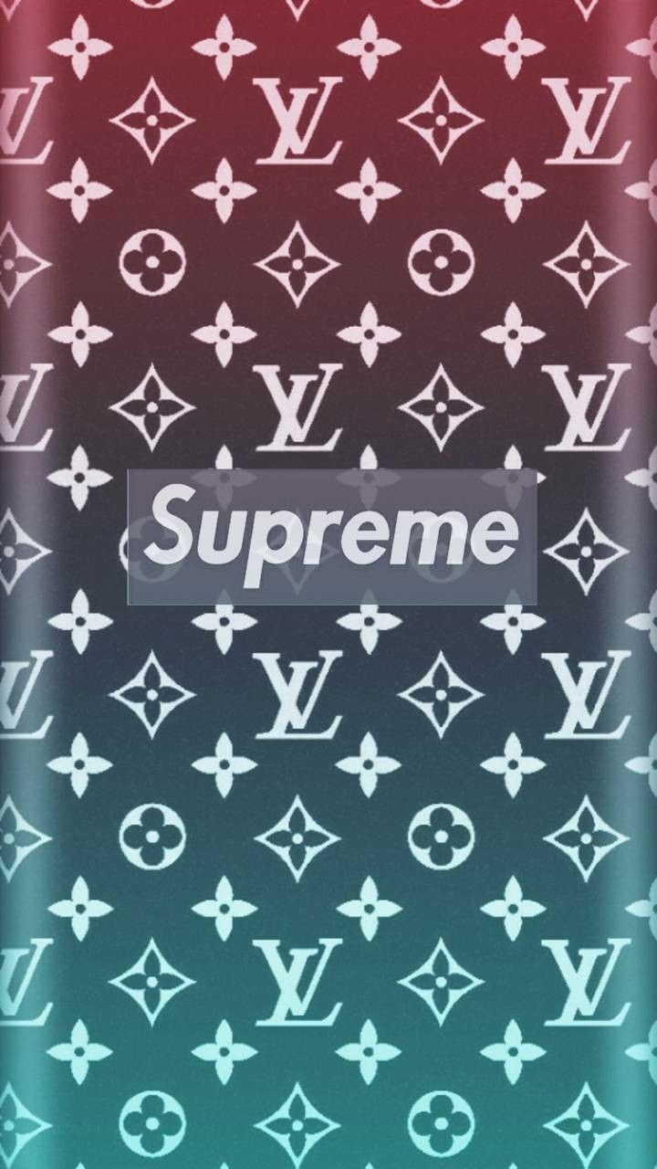 Black Louis Vuitton Supreme Wallpapers