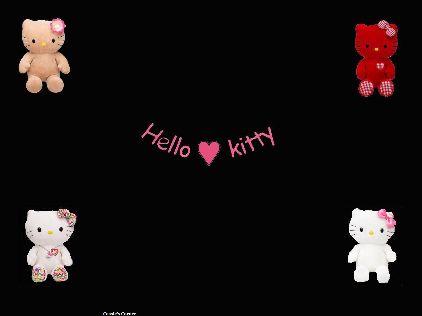 Black Love Hello Kitty Wallpapers