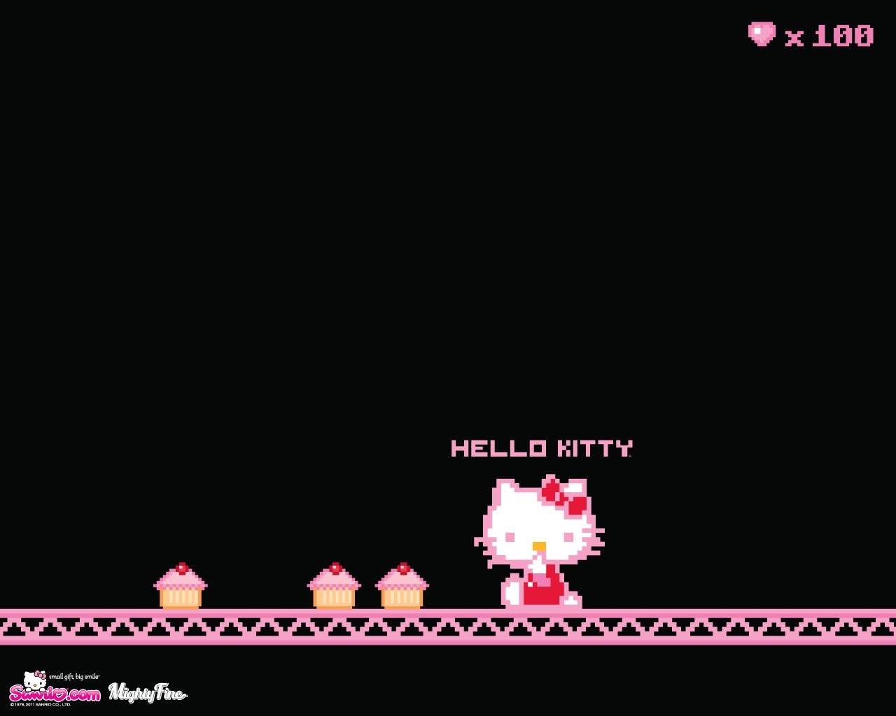 Black Love Hello Kitty Wallpapers