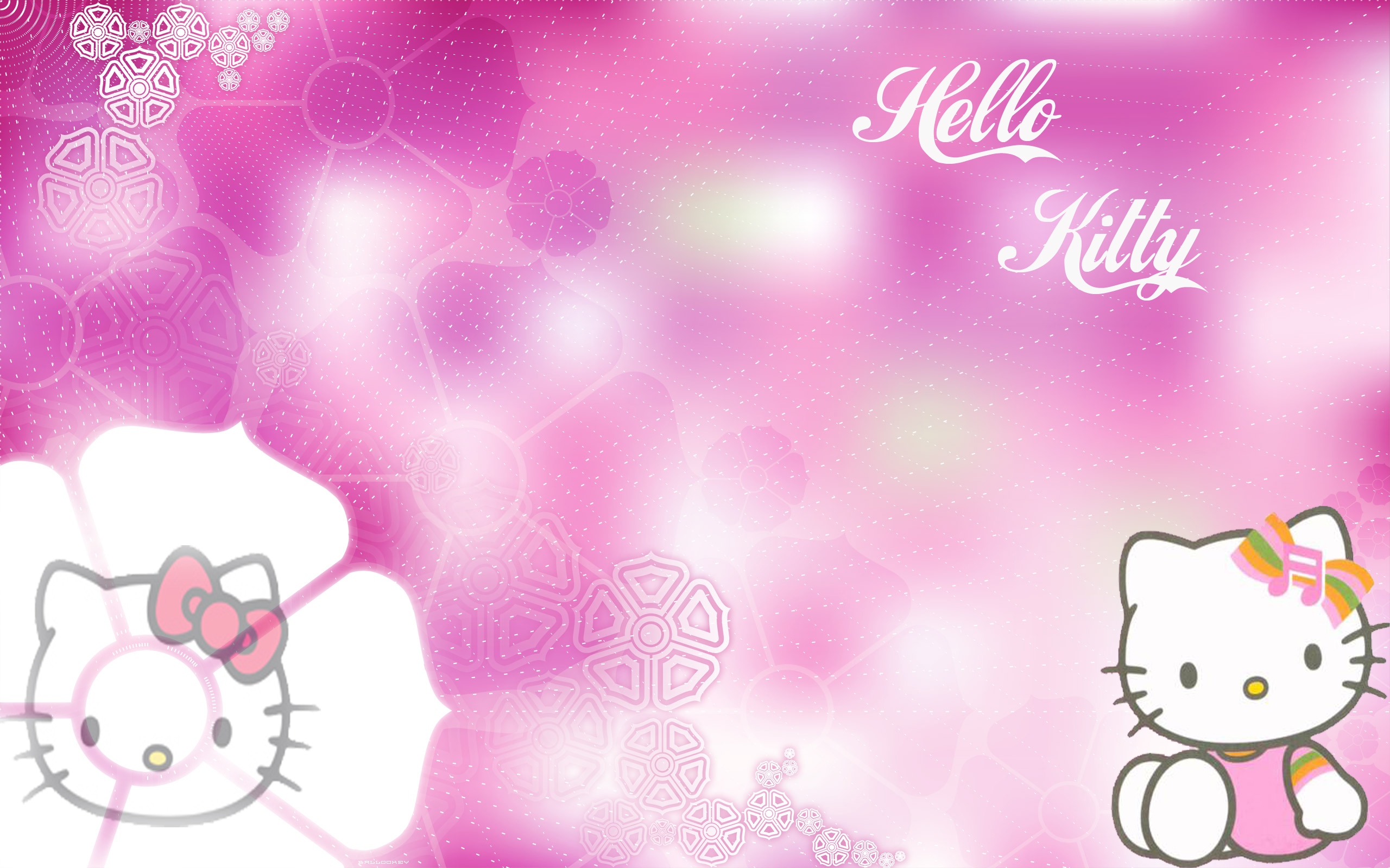 Black Love Hello Kitty Wallpapers