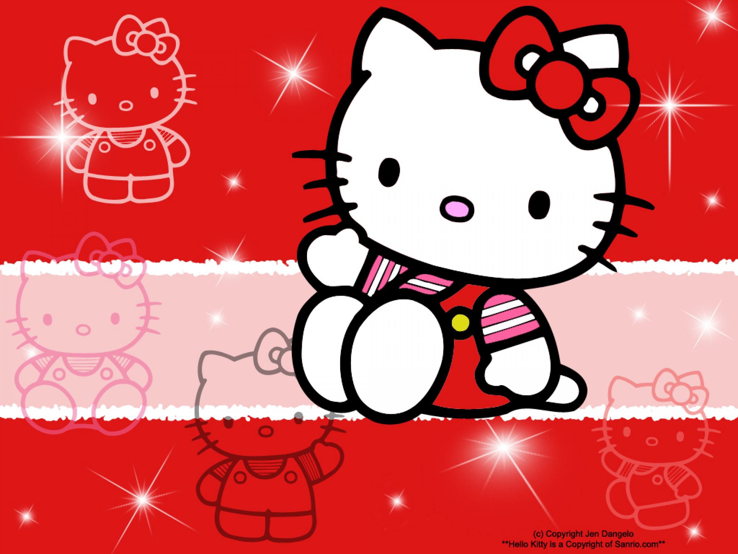 Black Love Hello Kitty Wallpapers