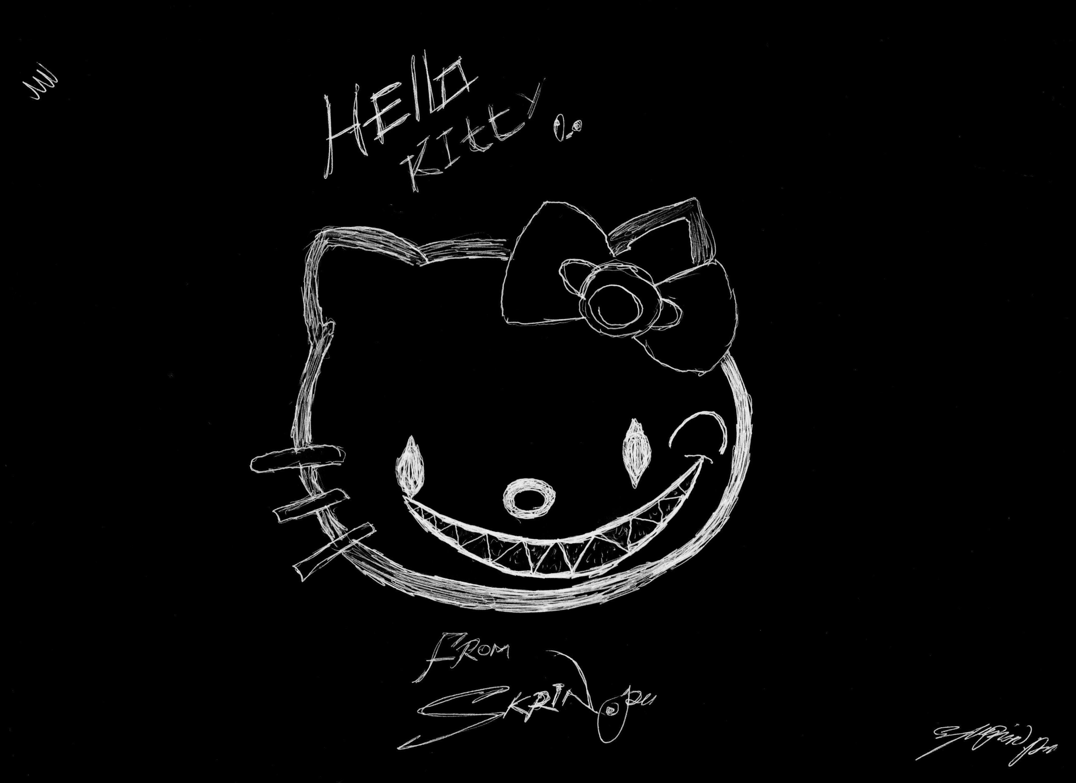 Black Love Hello Kitty Wallpapers