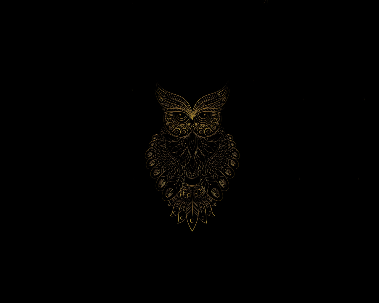 Black Owl Art Wallpapers