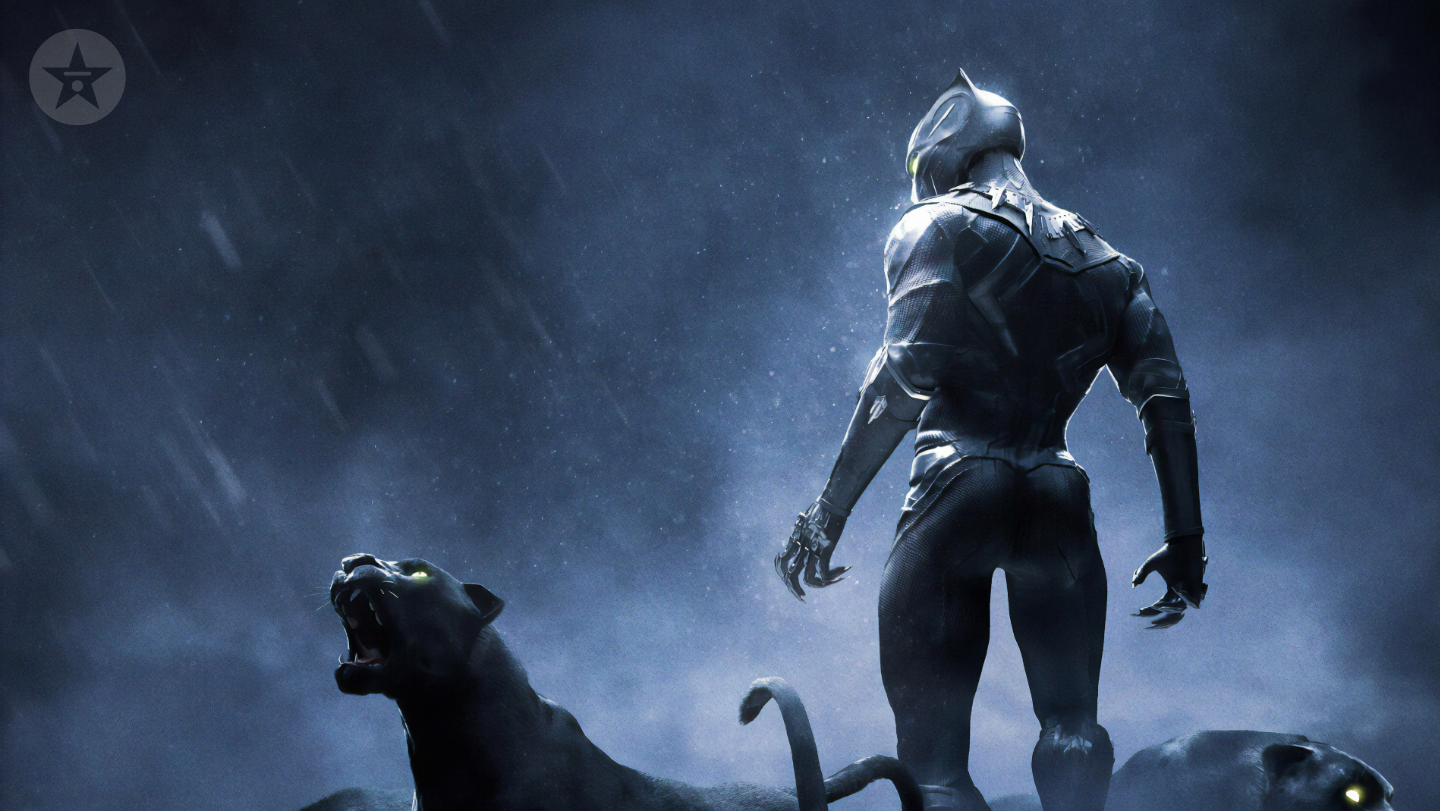 Black Panther Chadwick Boseman In Field With Panthers Wallpapers