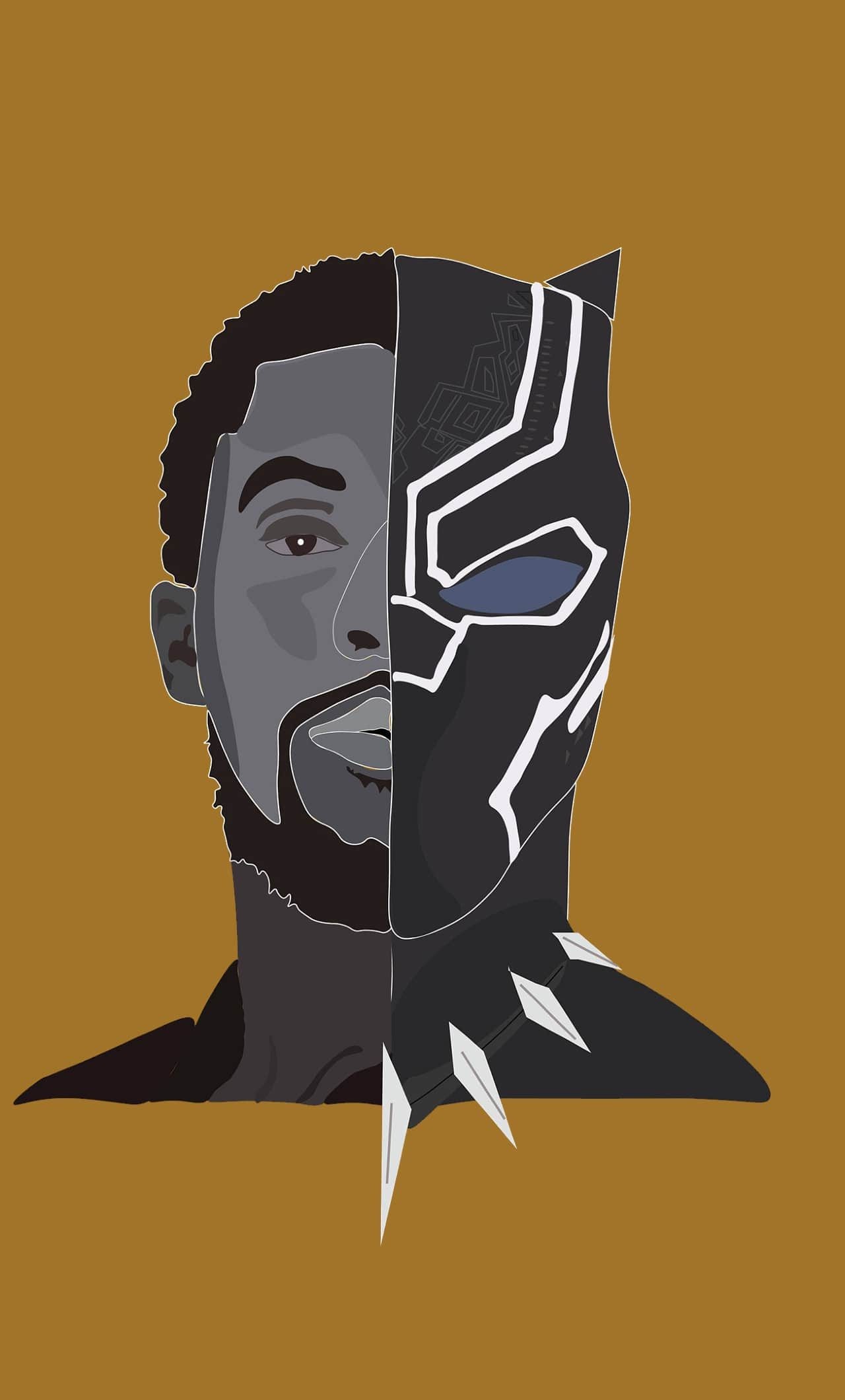 Black Panther Chadwick Boseman Movie Minimalism Wallpapers