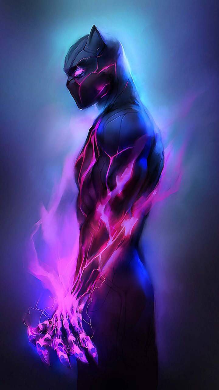 Black Panther Cool Digital Comic Art Wallpapers