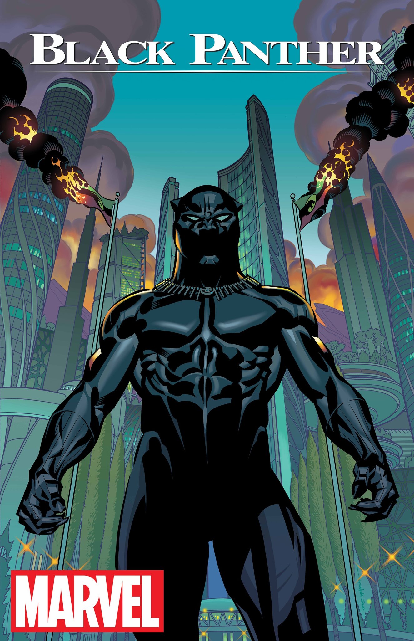 Black Panther Cool Digital Comic Art Wallpapers