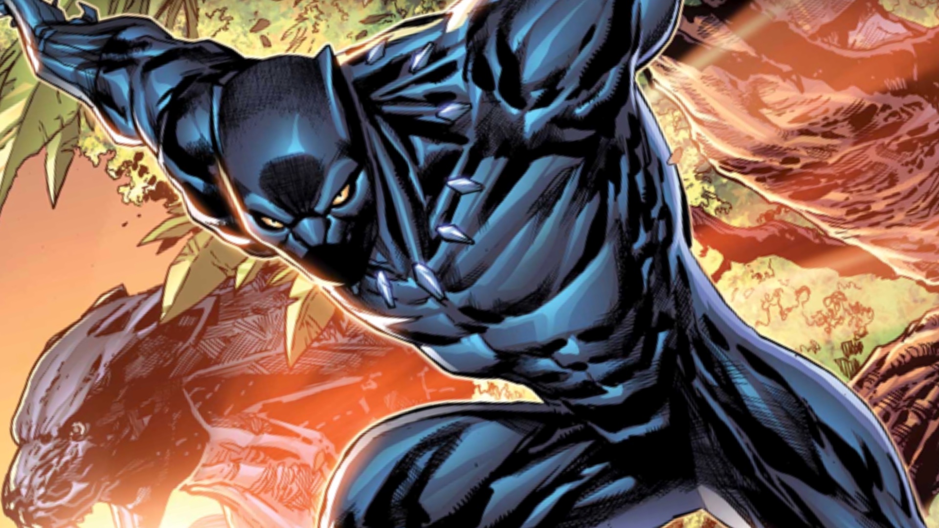 Black Panther Cool Digital Comic Art Wallpapers