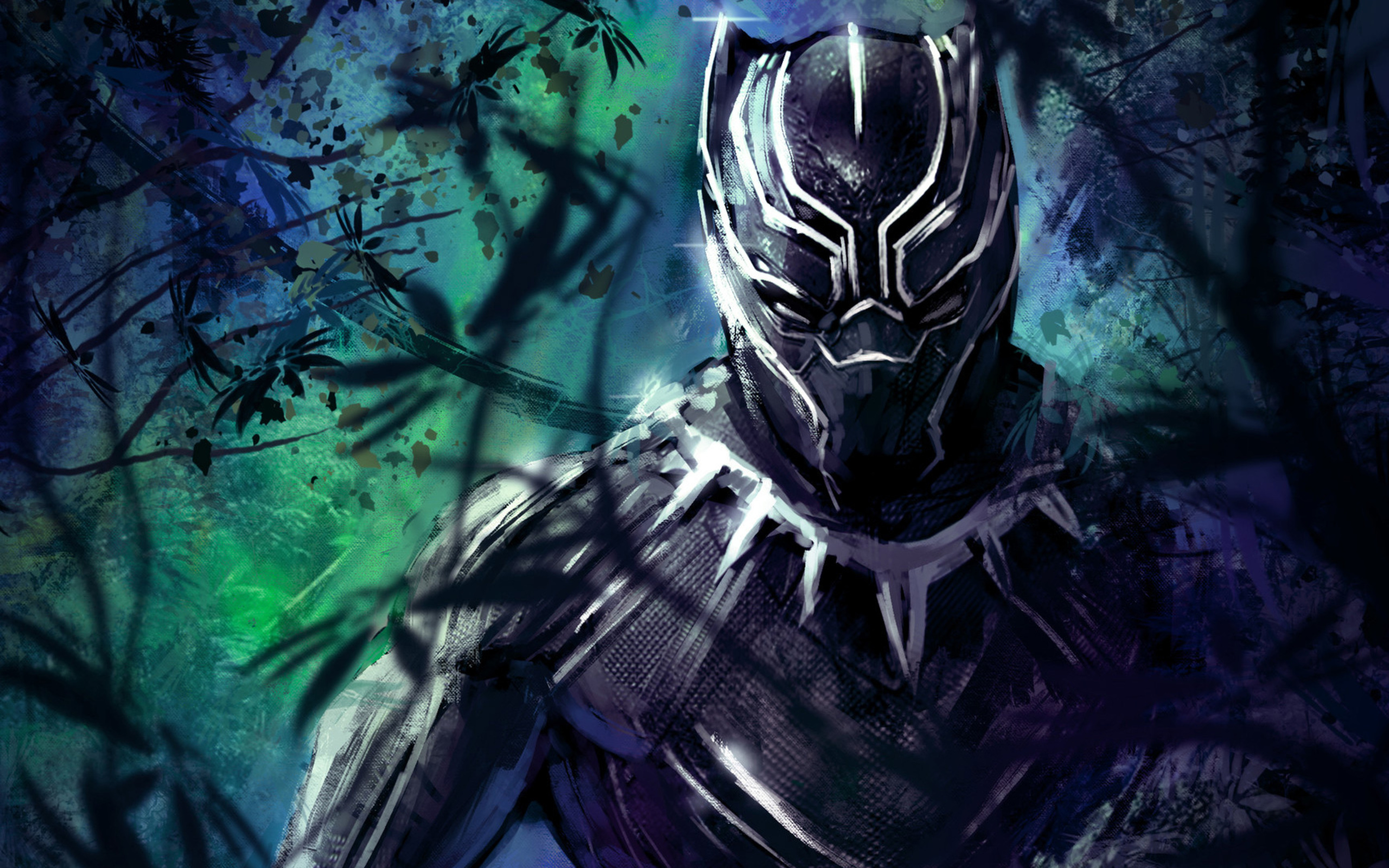 Black Panther Flat Digital Art Wallpapers