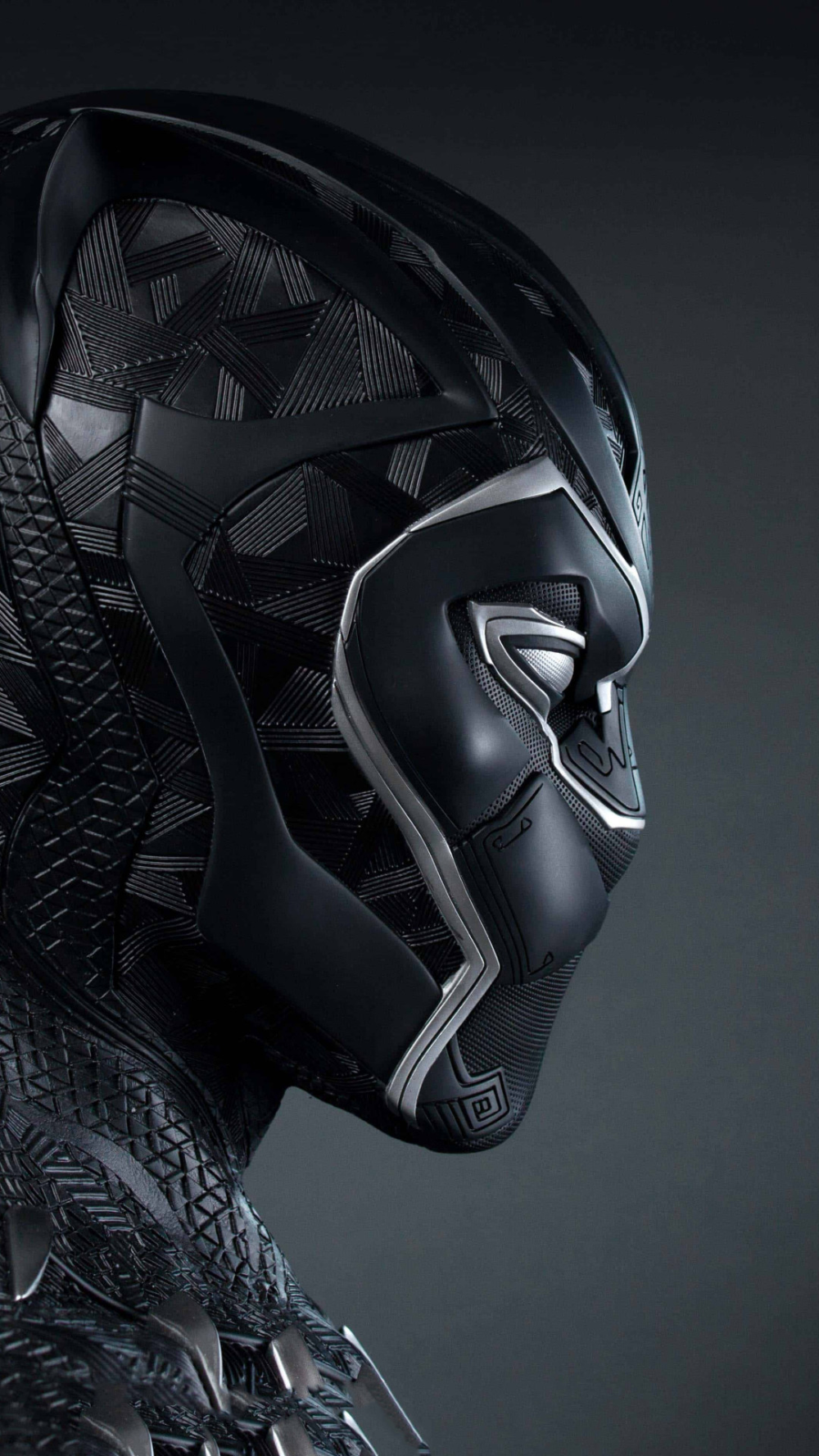 Black Panther Helmet Illustration 5K Wallpapers