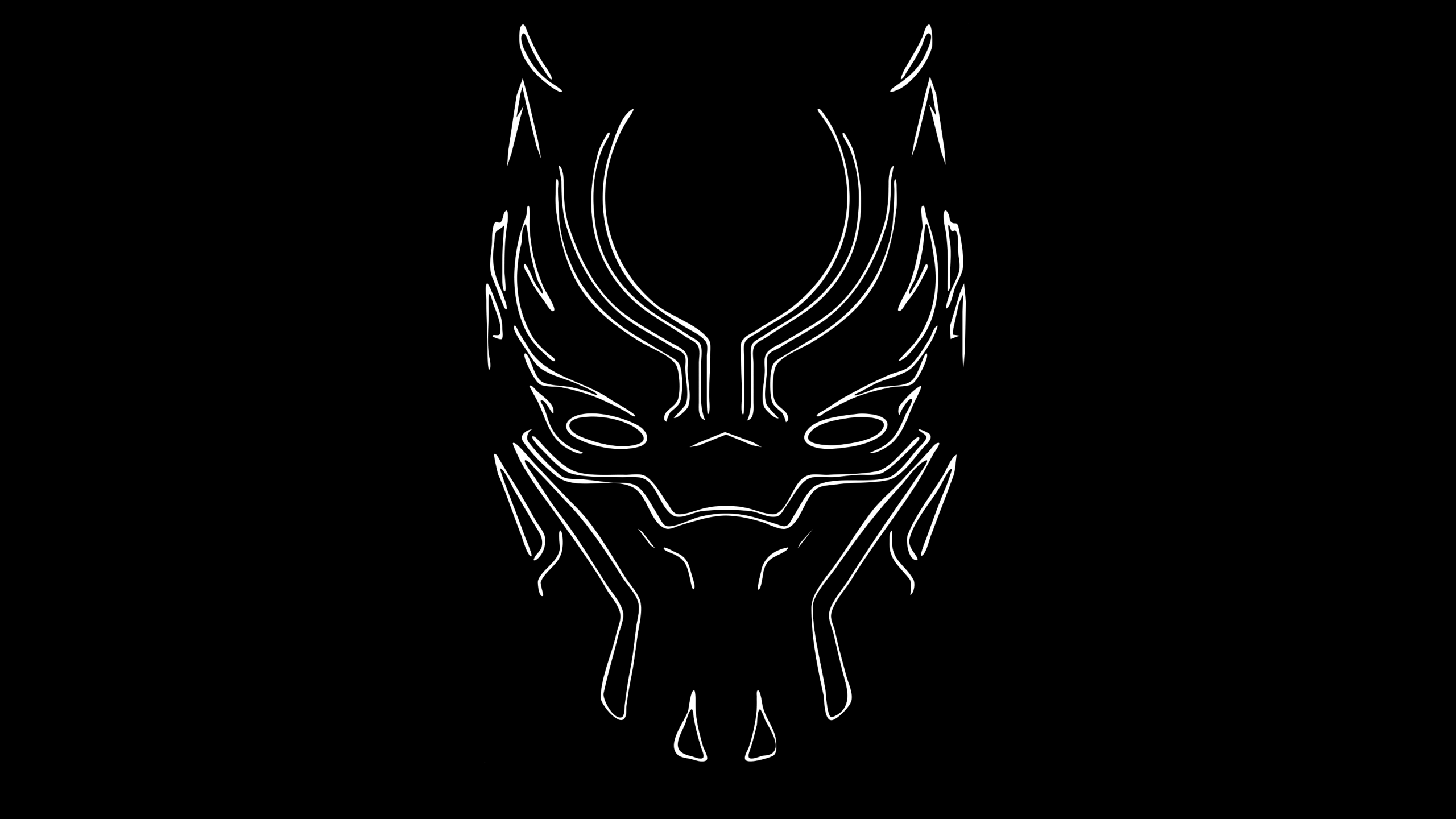 Black Panther Helmet Illustration 5K Wallpapers