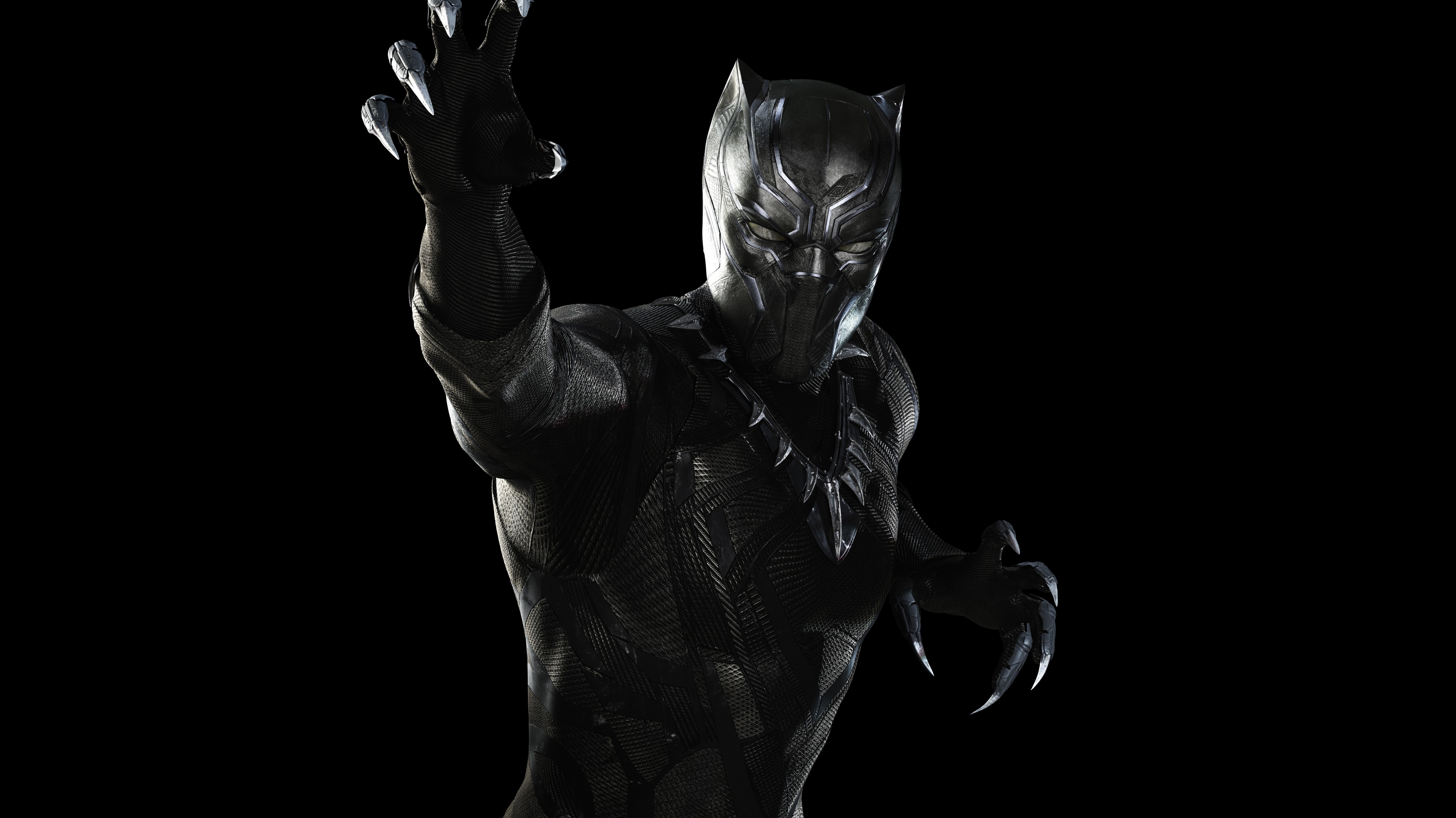 Black Panther Helmet Illustration 5K Wallpapers